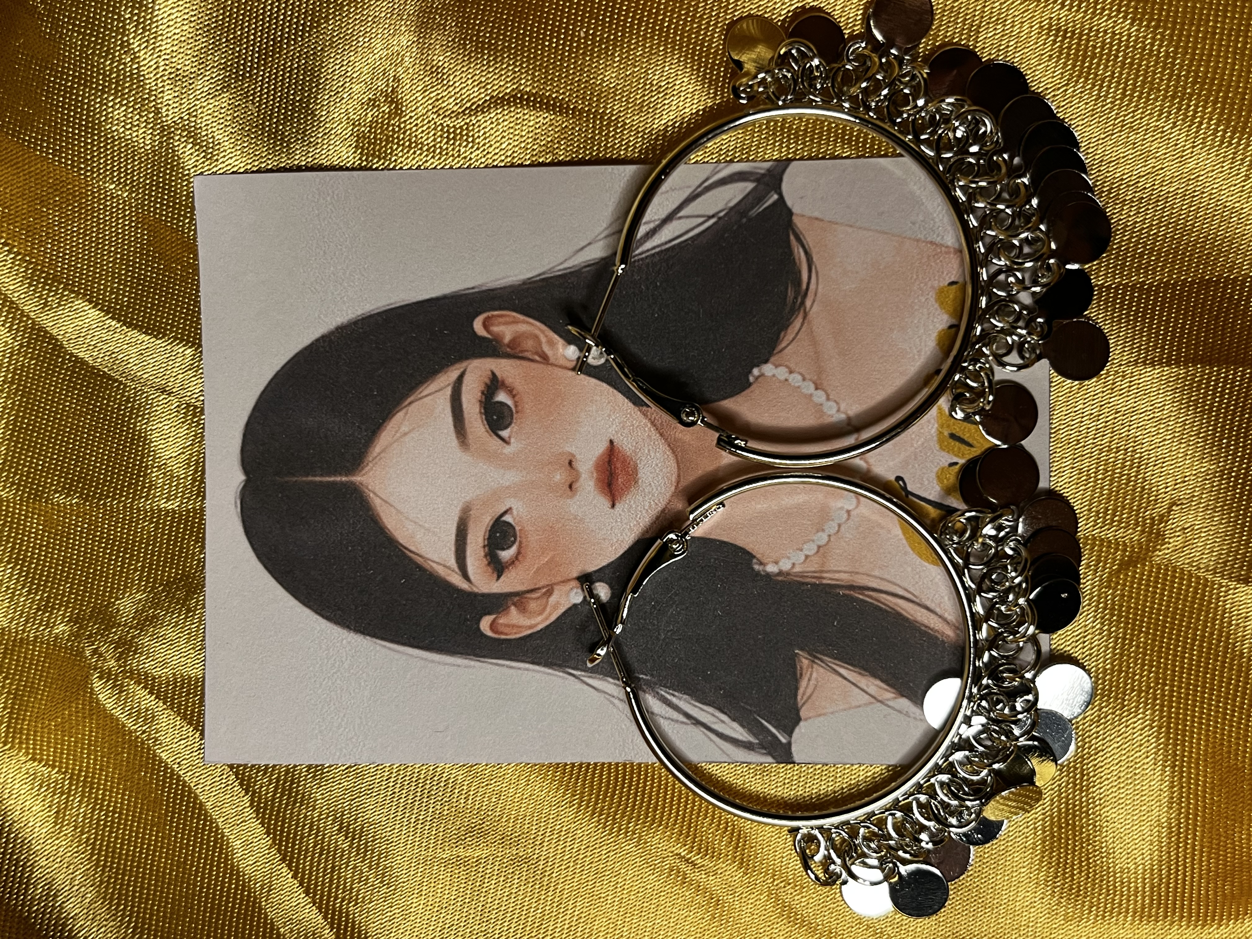 Dangle Hoop Statement Earrings